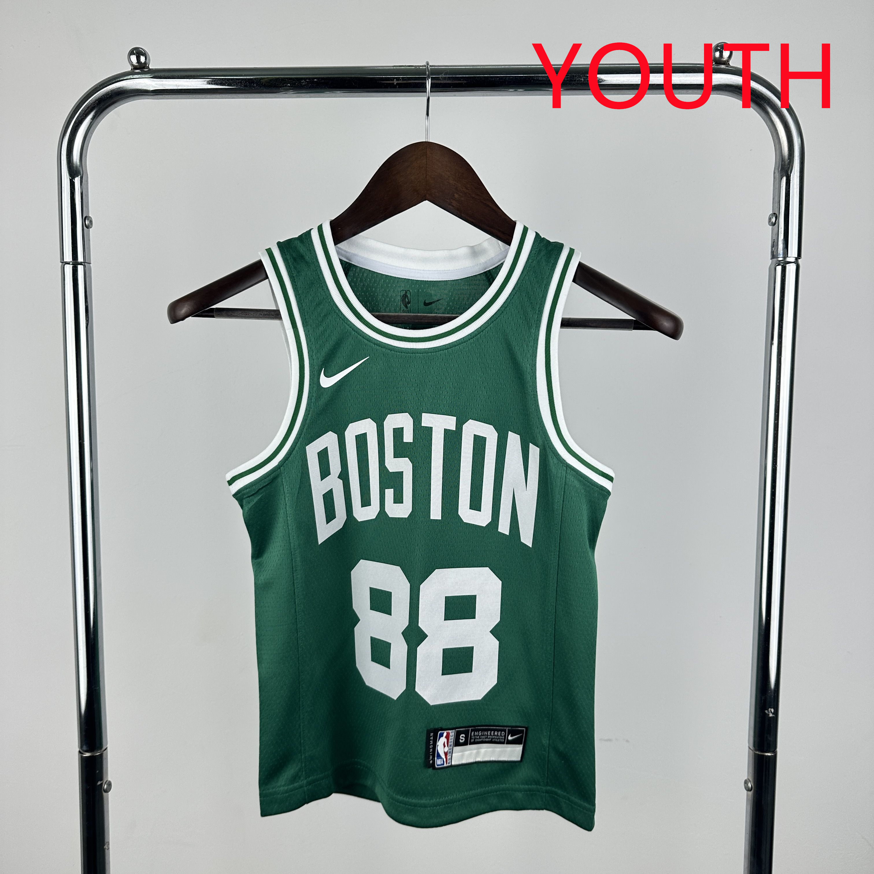Youth Boston Celtics 88 Queta Green Season Nike 2025 NBA Jersey